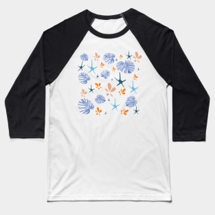 Transparent leaves pattern Baseball T-Shirt